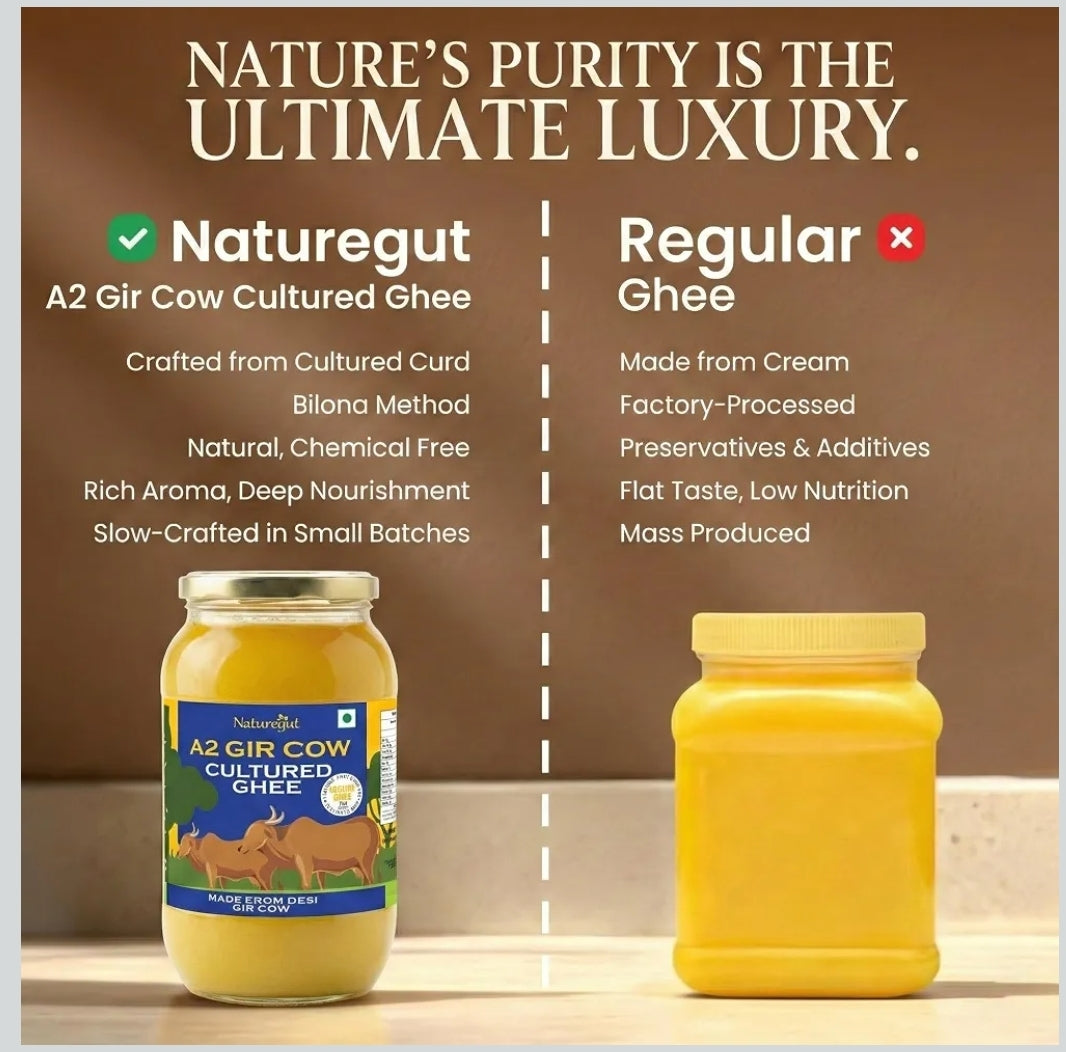100 ml Naturegut A2 Gir Cow Cultured Ghee