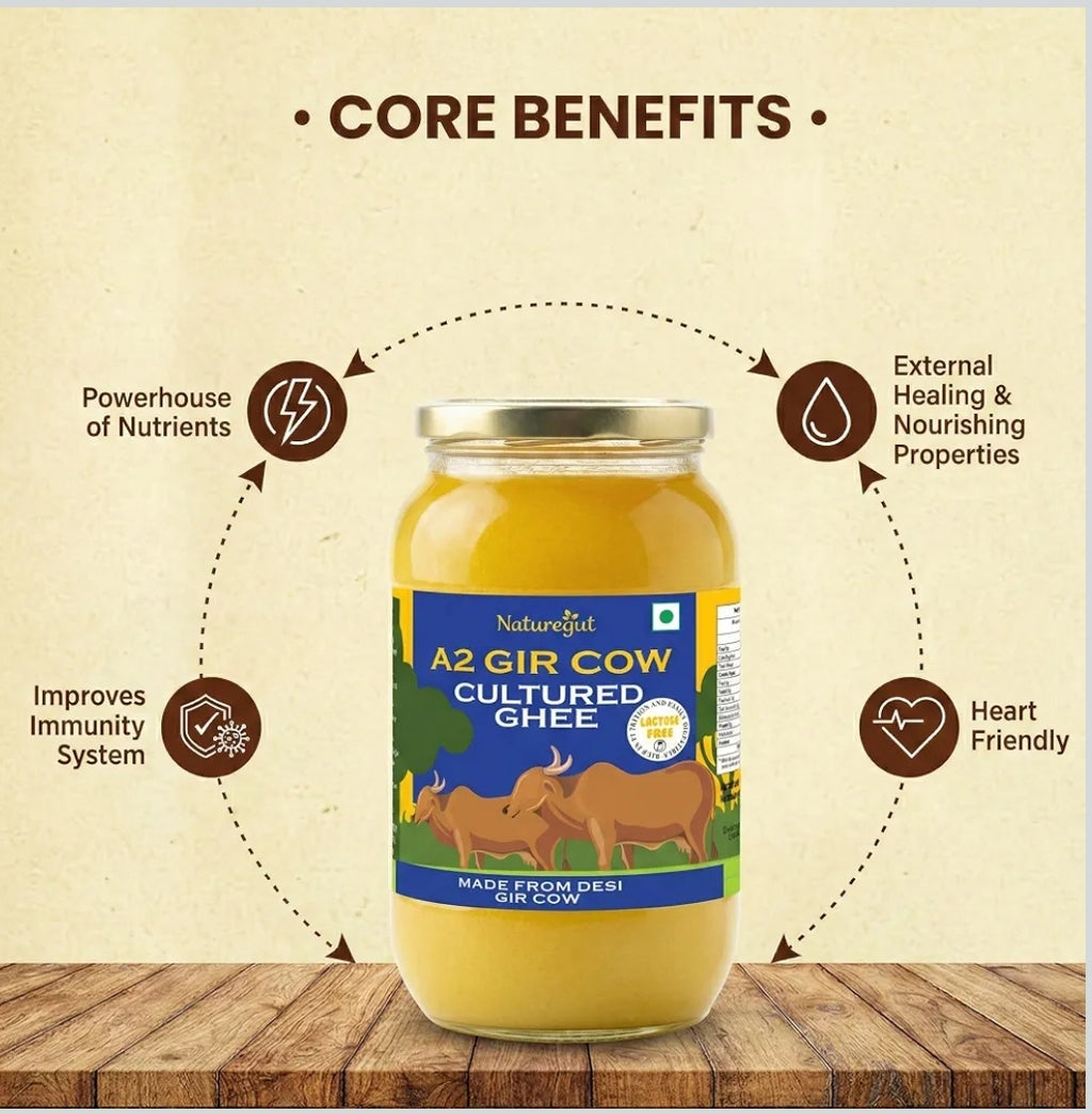 100 ml Naturegut A2 Gir Cow Cultured Ghee