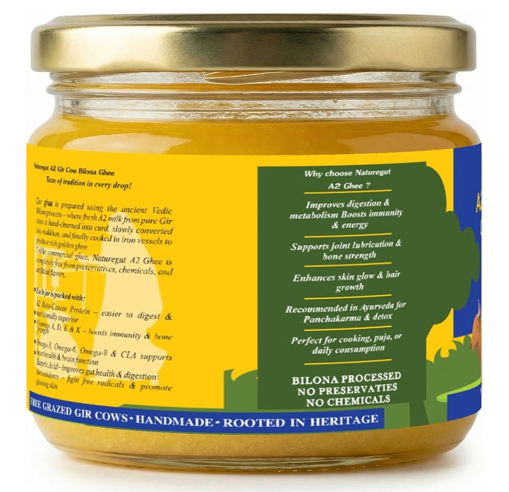 250 ml Naturegut A2 Gir Cow Cultured Ghee