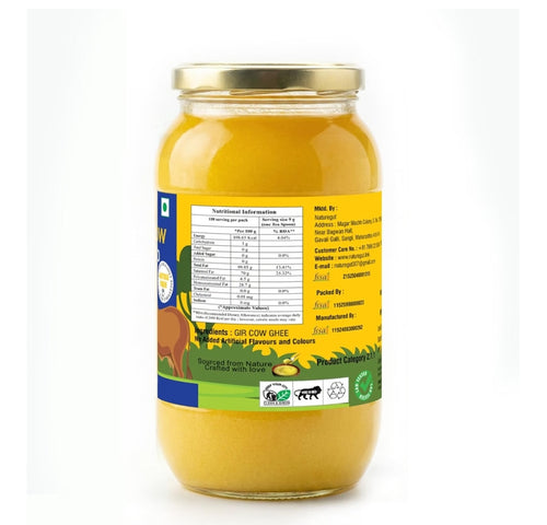 1 Ltr Naturegut A2 Gir Cow Cultured Ghee